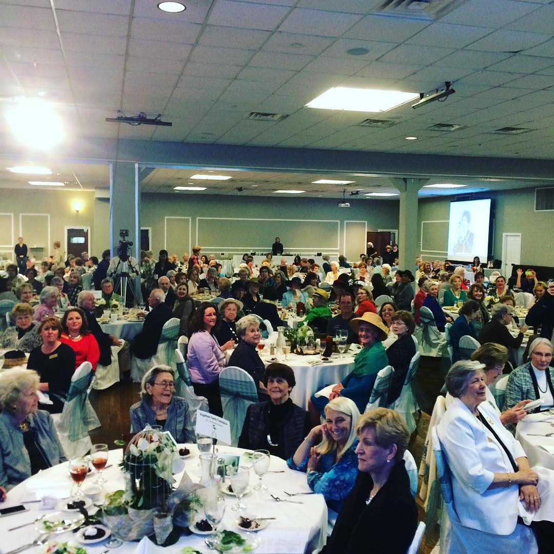 Great looking crowd at the Pensacola Symphony's Magnolias and White Linen luncheon today.