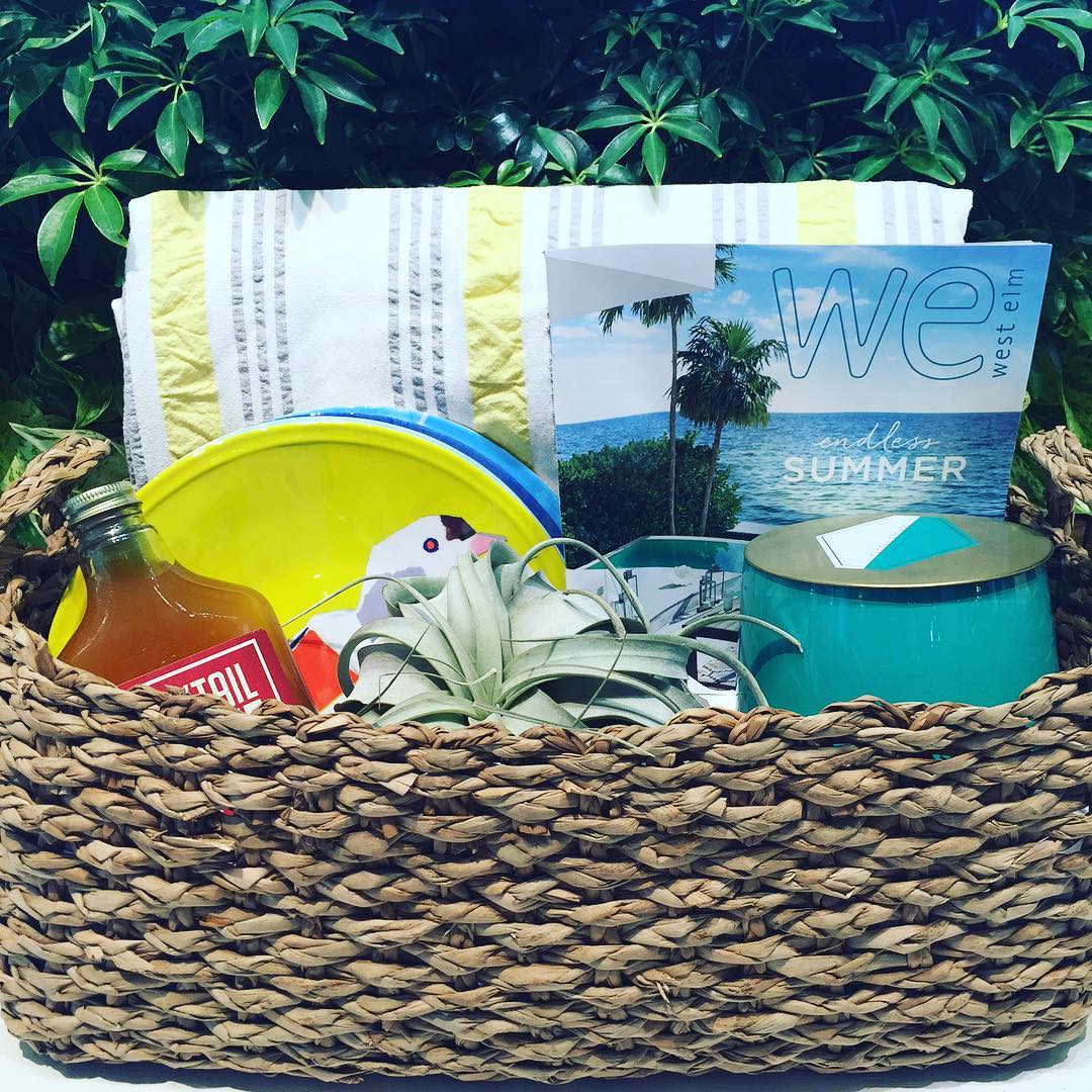 How beautiful is this basket from @westelmponce ?! They have donated this to us to raffle off at the launch of this Sunday @poncecitymarket  All of the proceeds from raffle tickets will benefit