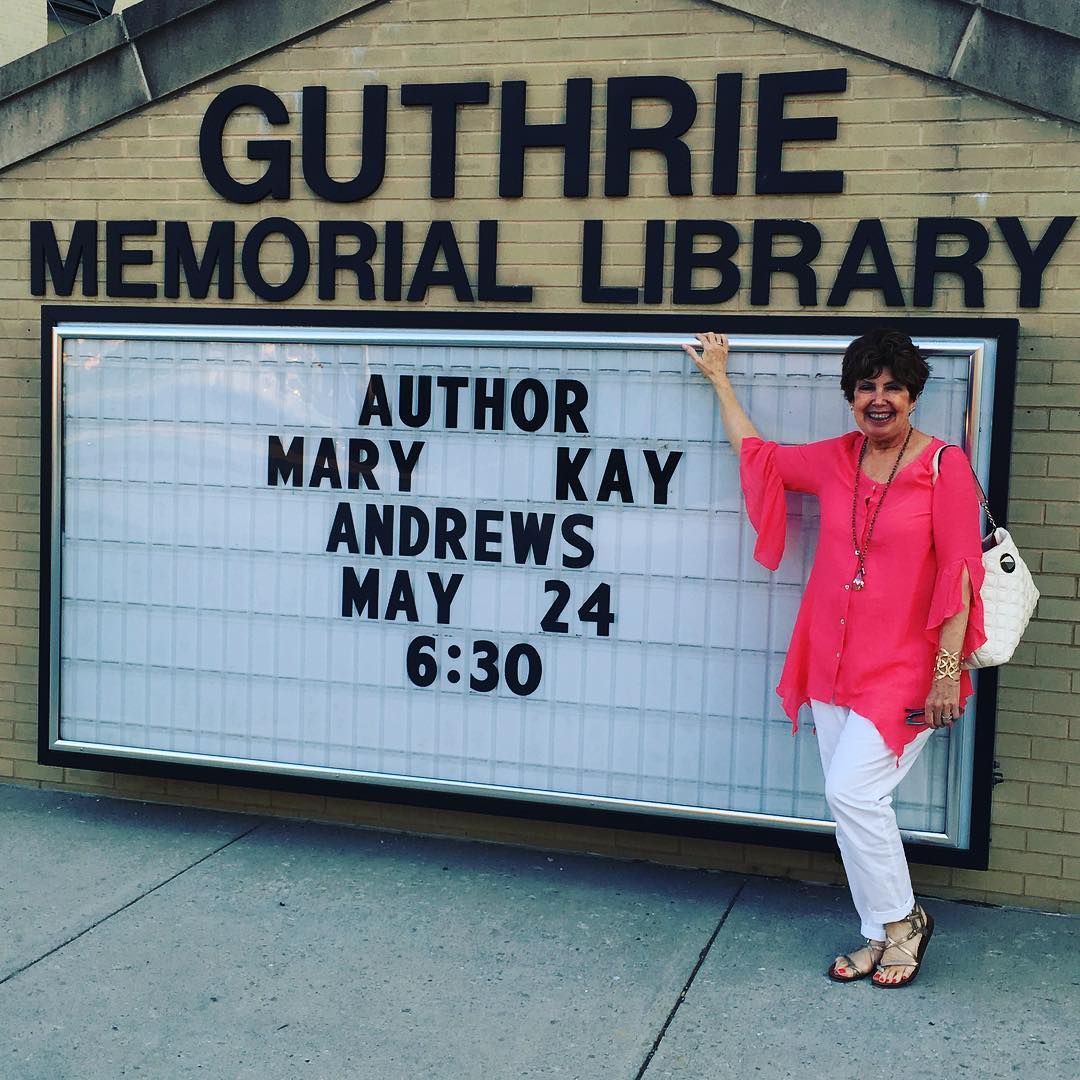 Love my marquee moment at the @guthriememoriallibrary in Hanover, PA. Thanks to @a_likely_story_bookstore for selling THE WEEKENDERS